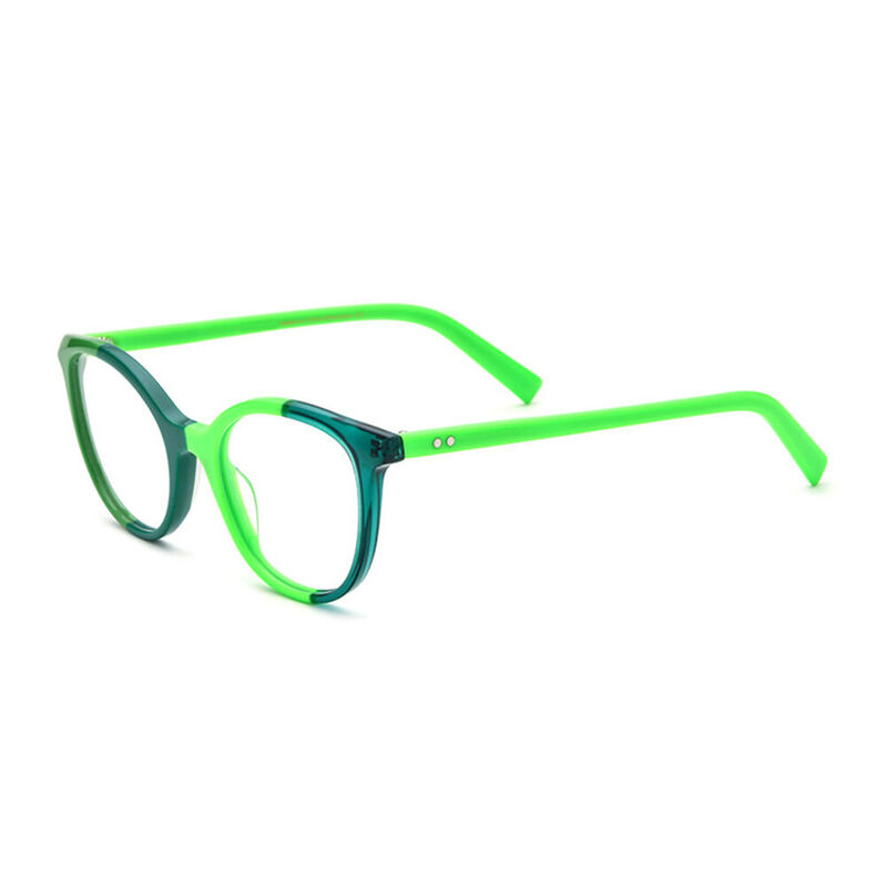 Elice Cat Eye Green Glasses