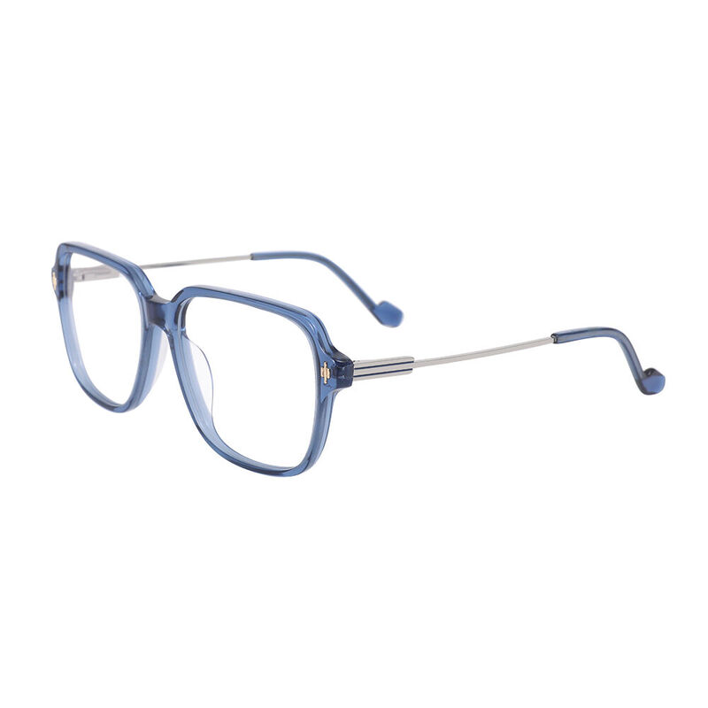 Modesty Square Blue Glasses