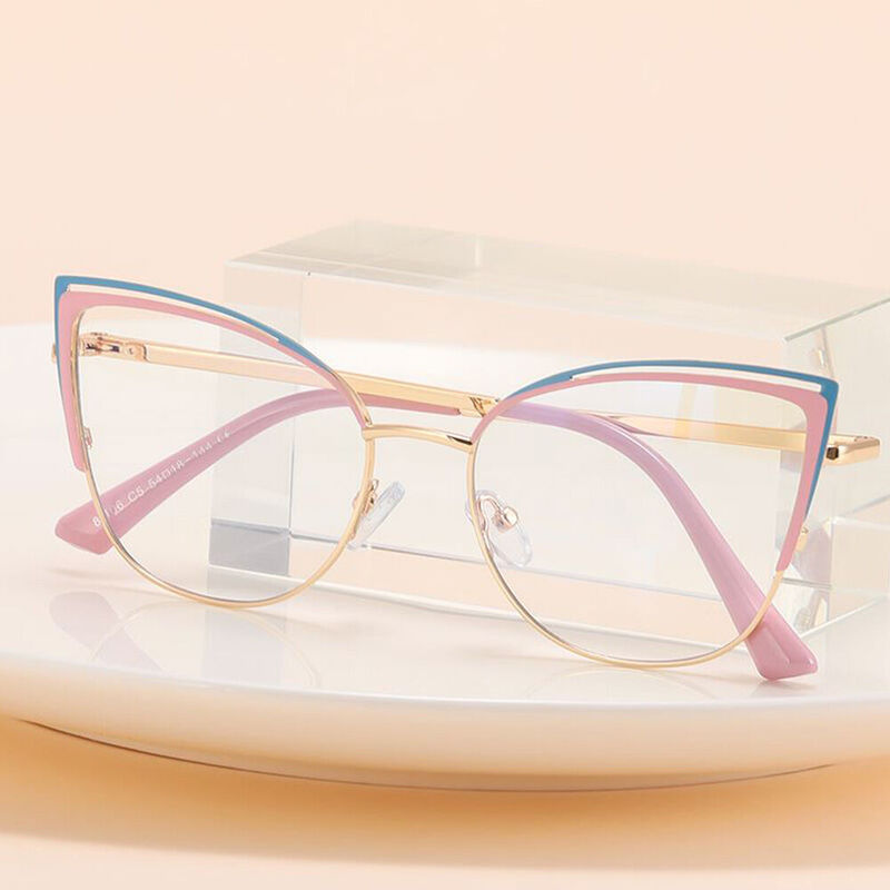 Browne Cat Eye Pink Glasses