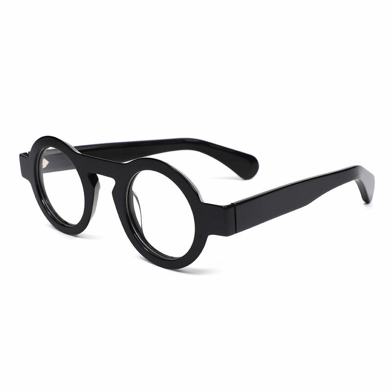 Jesso Round Black Glasses