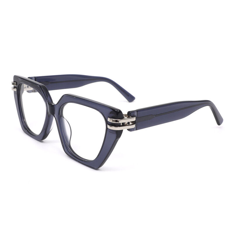 Godfe Cat Eye Blue Glasses