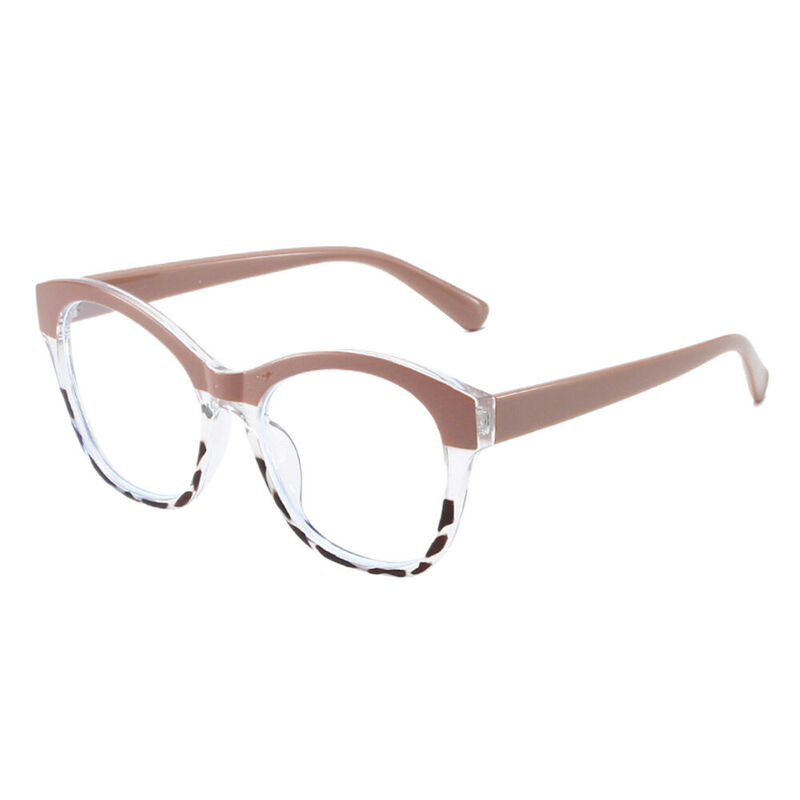Lenee Cat Eye Brown Glasses