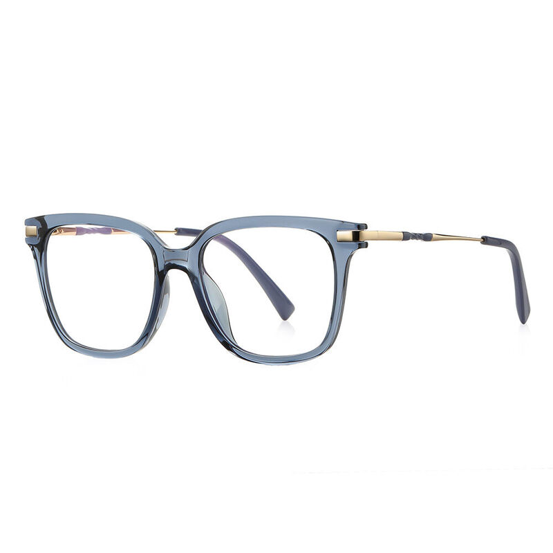 Franci Square Blue Glasses