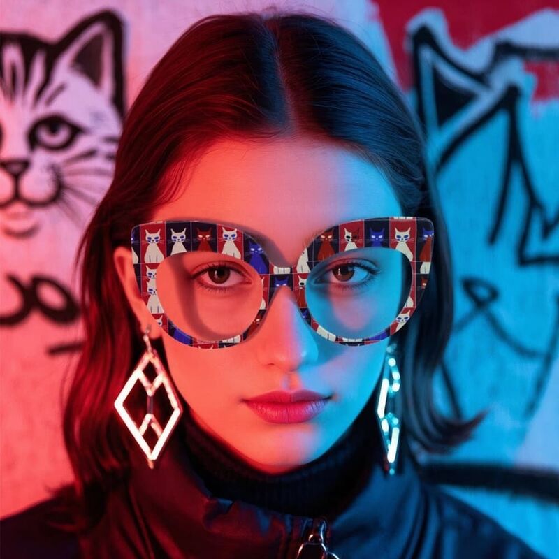 Lunettes de Vue Clyde Cat Eye Rouge