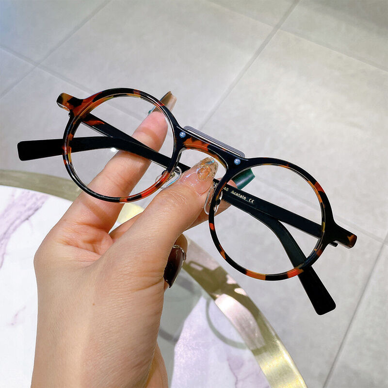 Barrie Round Tortoise Glasses