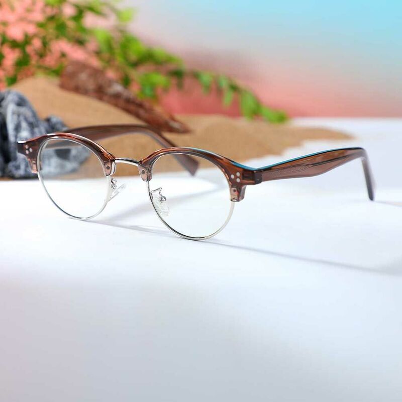 Occhiali da Vista Roxanne Browline Marrone