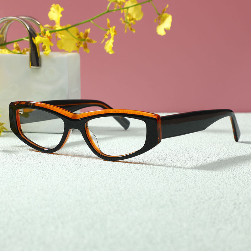 Gregee Oval Brown Glasses