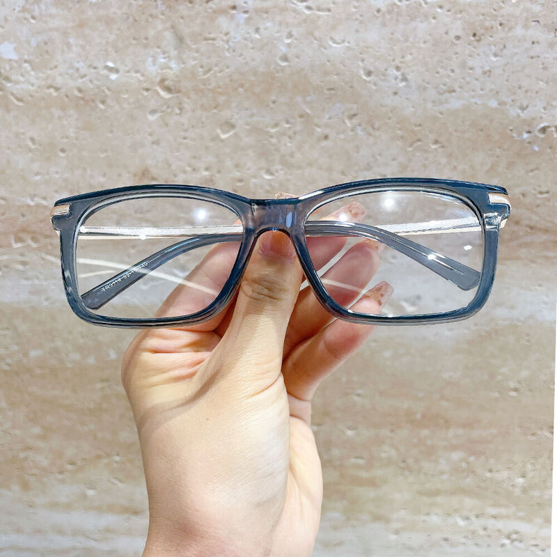 Elijan Square Blue Glasses