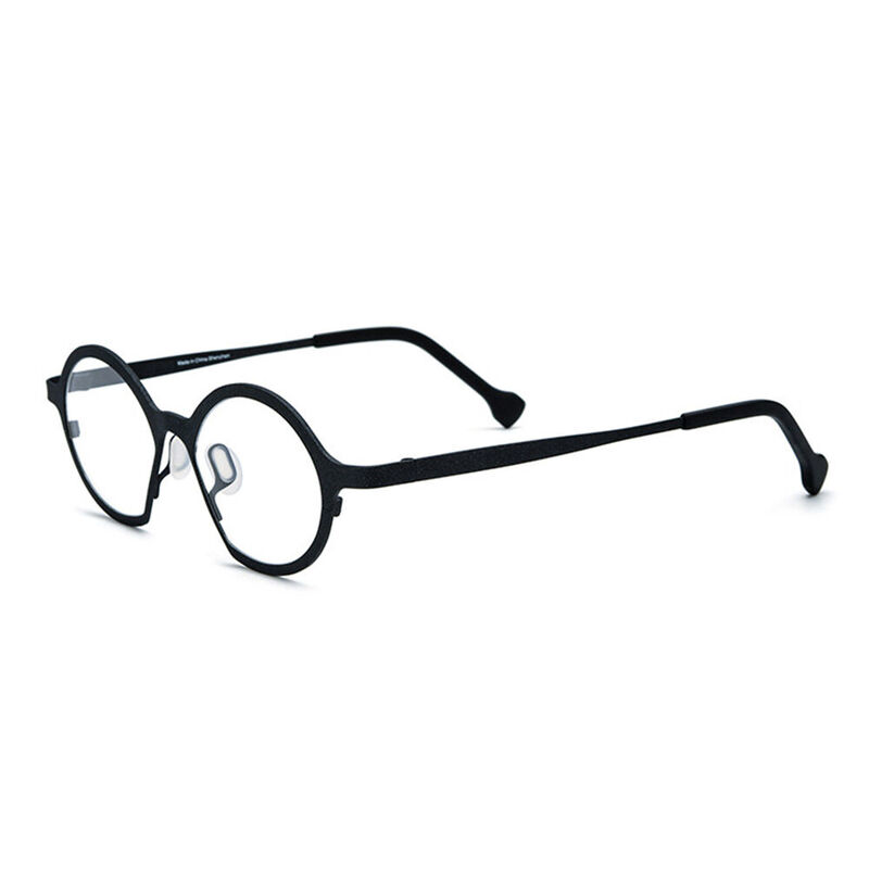 Noel Round Black Glasses