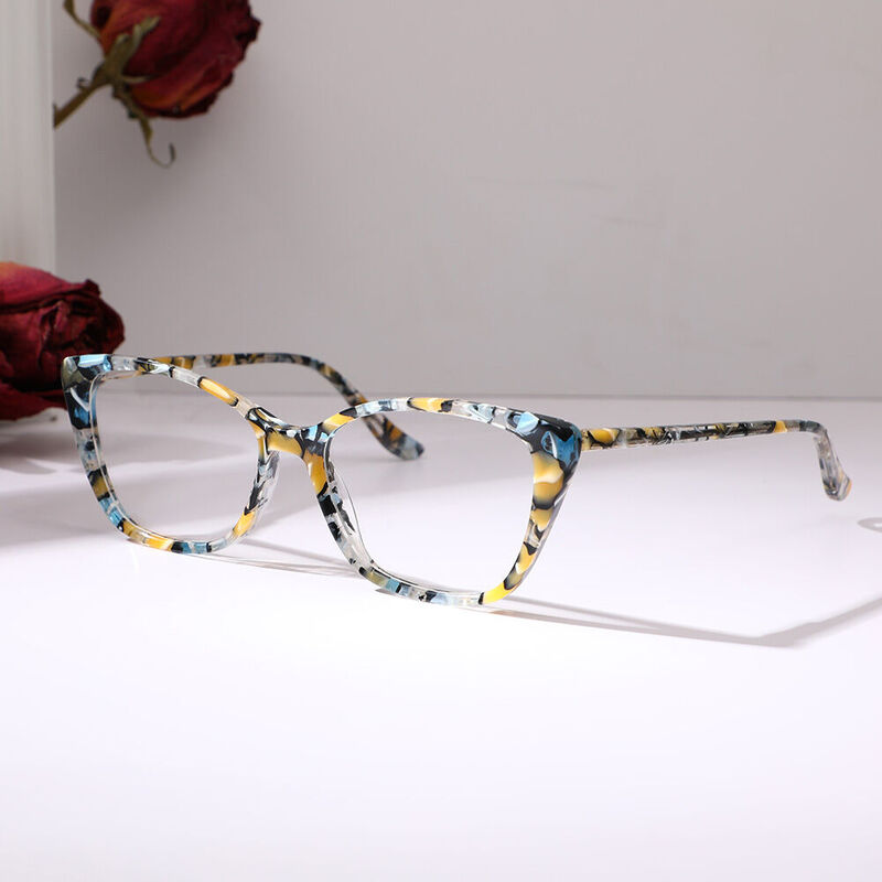 Peggy Cat Eye Orange Brille