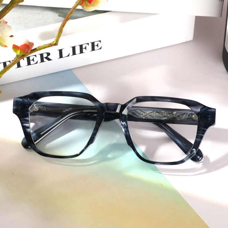 Renee Square Blue Glasses
