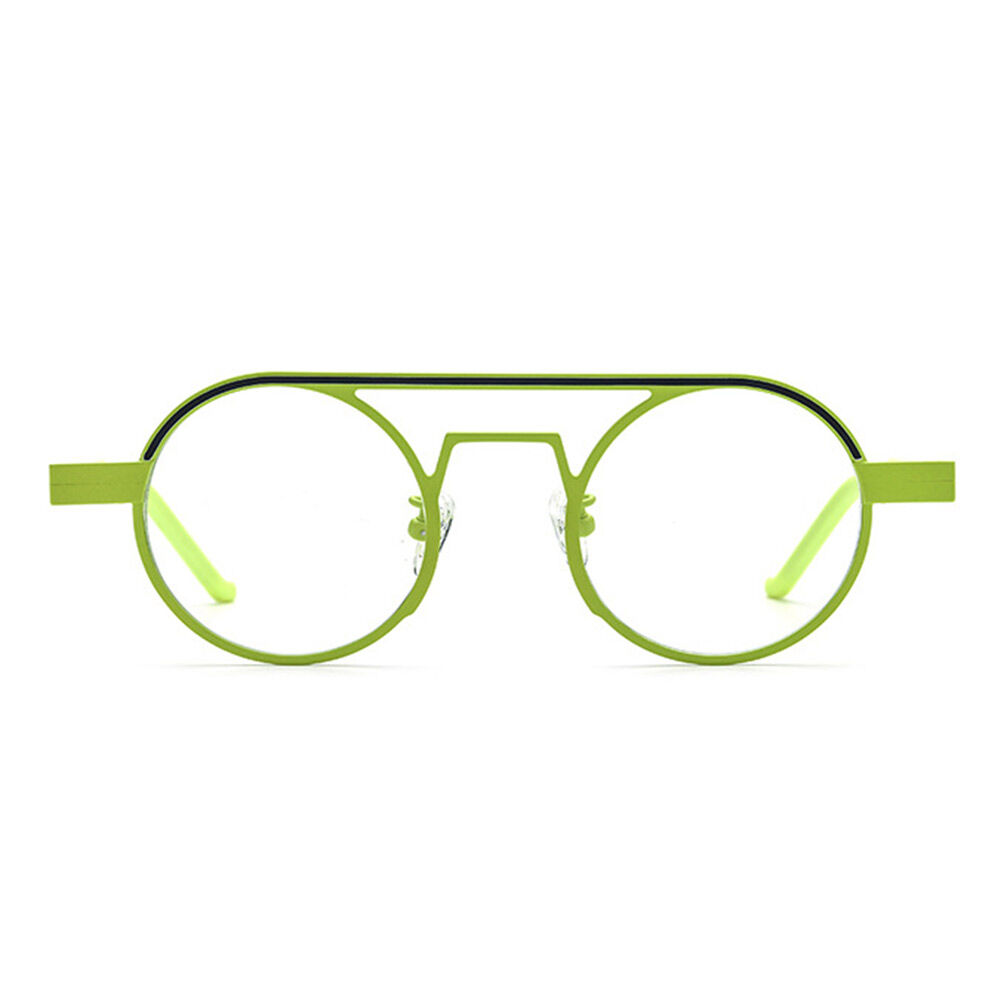 Harrima Aviator Green Glasses
