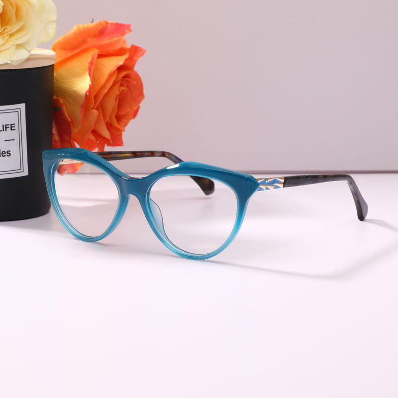 Abboti Cat Eye Blue Glasses