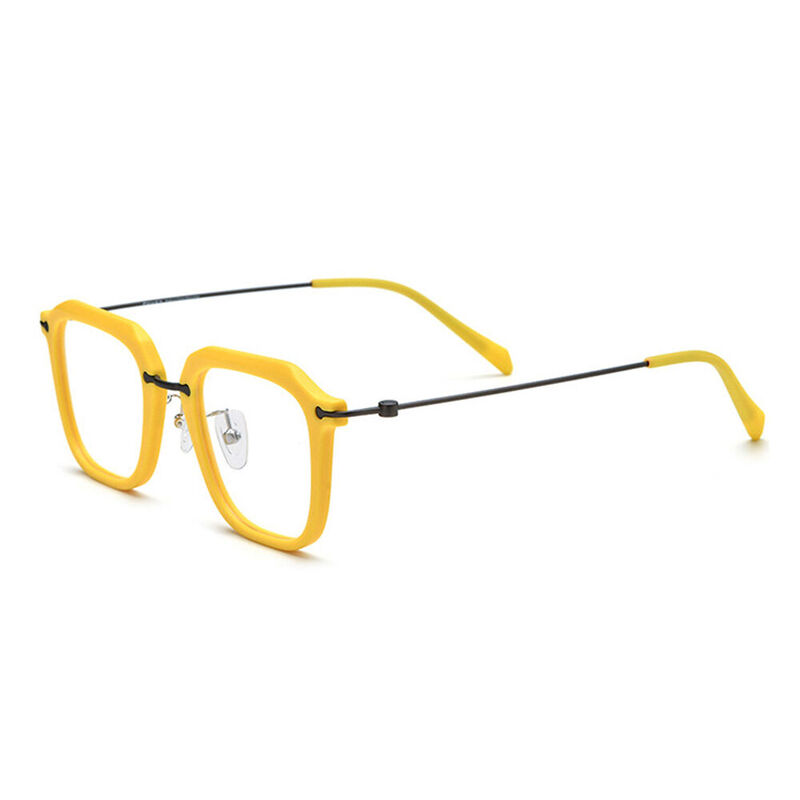 Zechariah Square Yellow Glasses