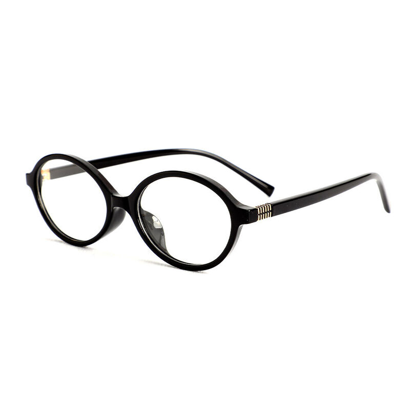 Odelia Ovale Schwarze Brille