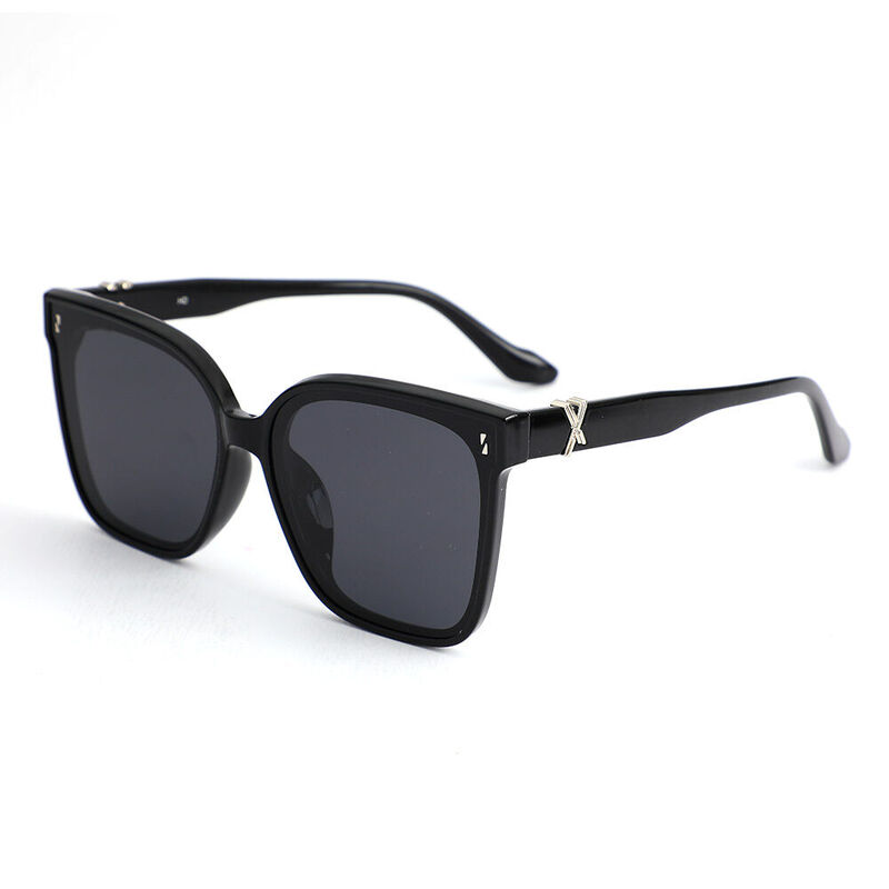 Bowen Quadratische Graue Sonnenbrille