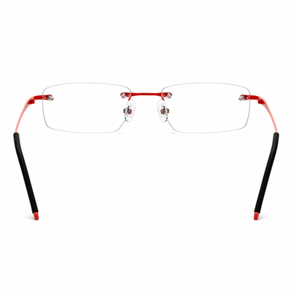 Dorothy Rechteckige Rote Brille