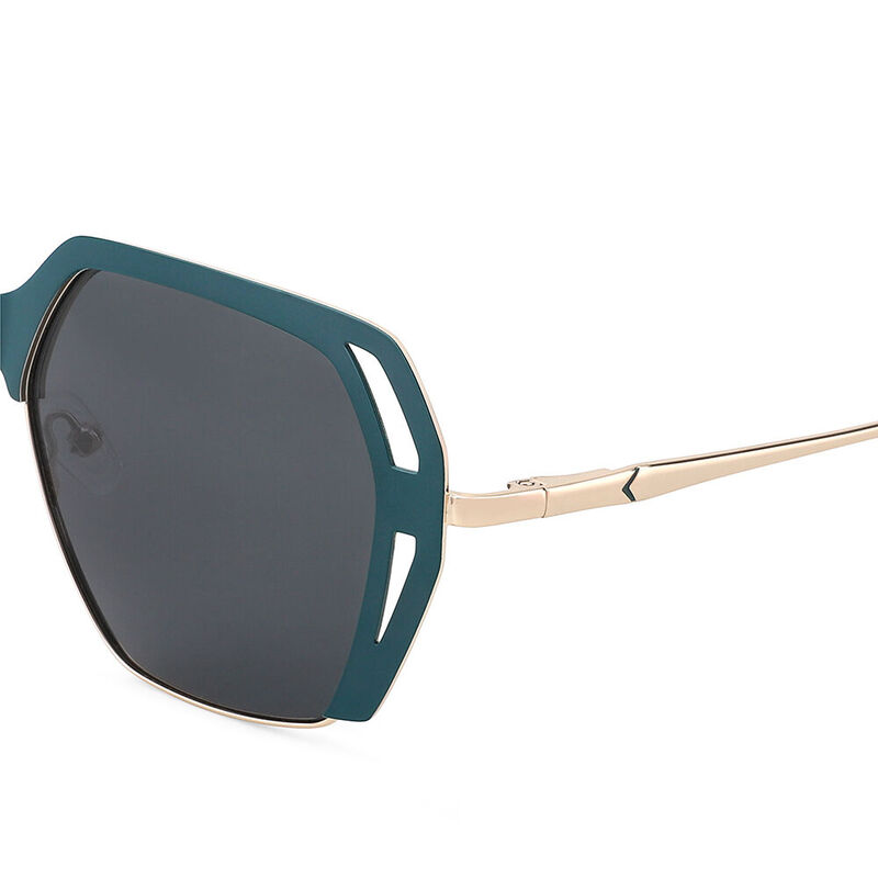Transform Gafas de Sol Verdes Geométricas