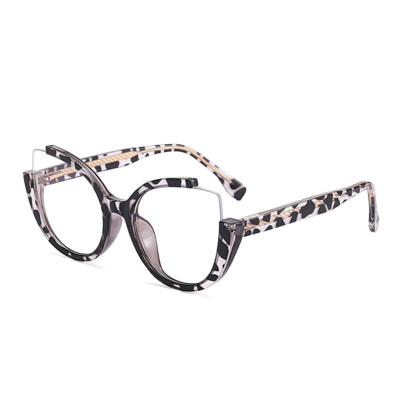 Kellee Cat Eye Leopard Glasses