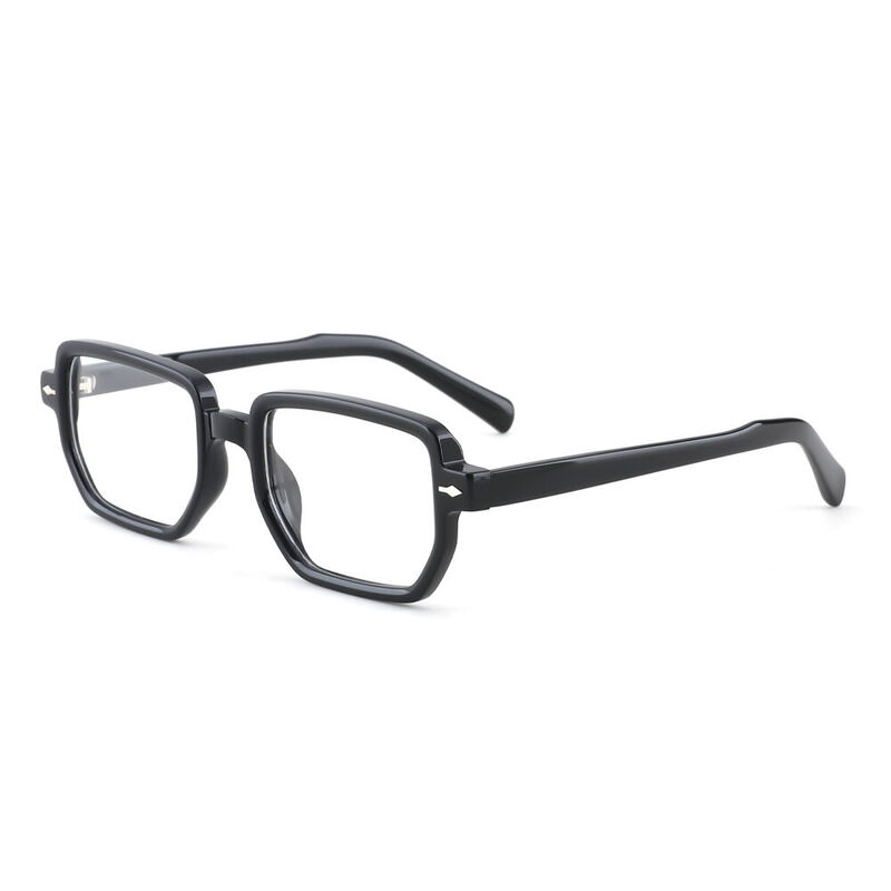Thomas Geometric Black Glasses