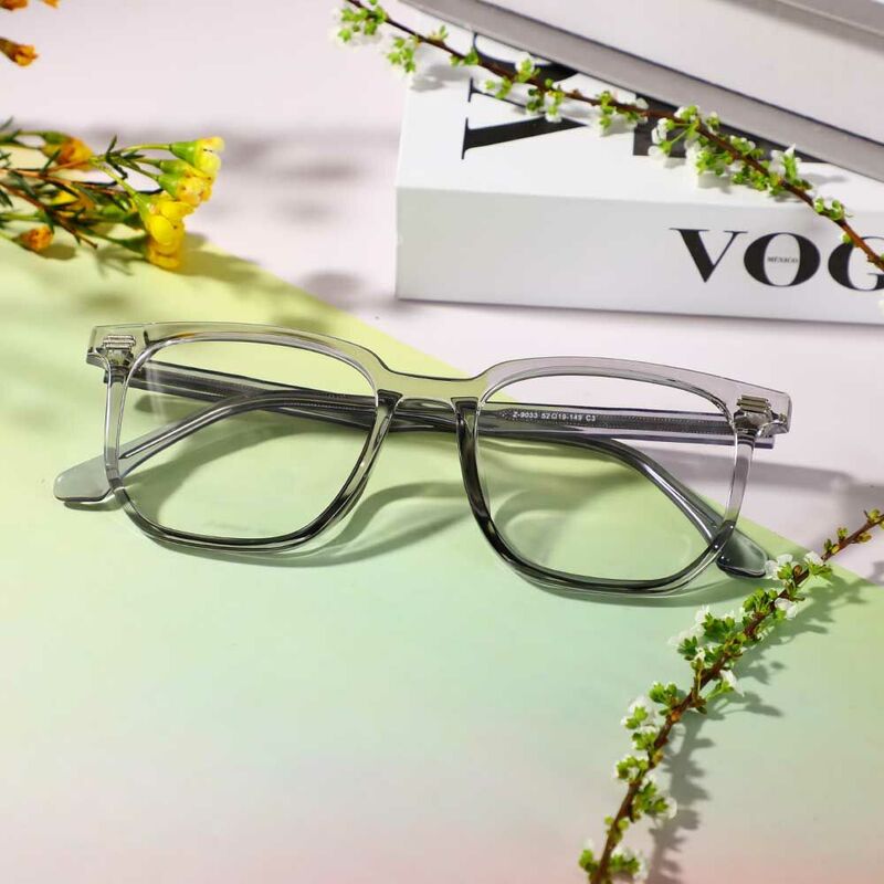 Martha Square Gray Glasses