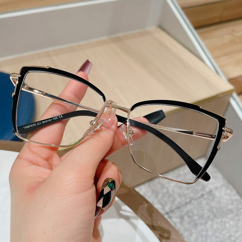 Lunettes de Vue Burke Cat Eye Noir