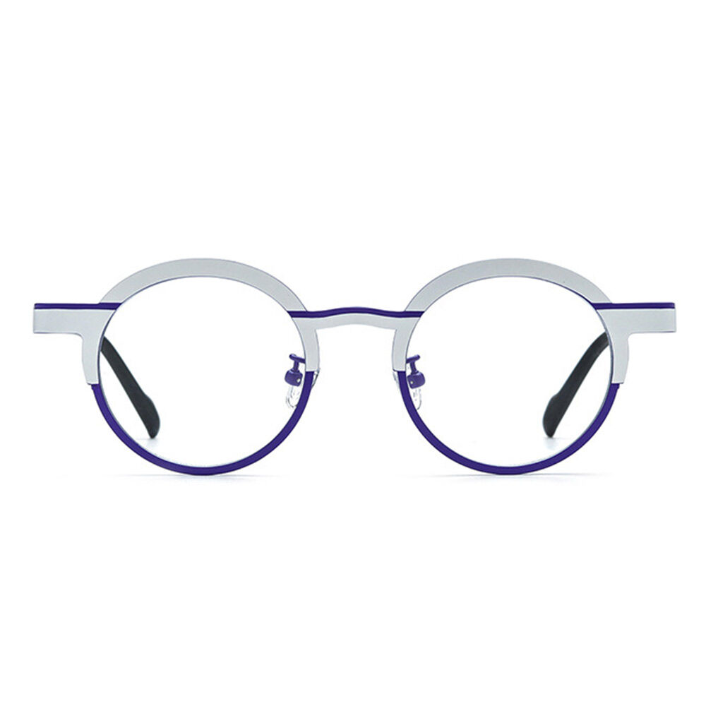 Blume Runde Lila Brille