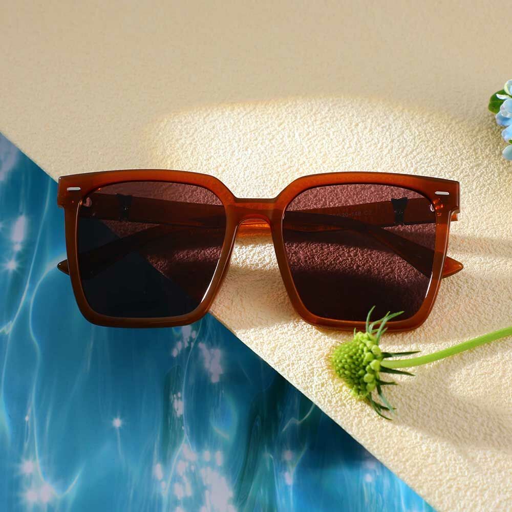 Occhiali da Sole Roderick Quadrato Marrone