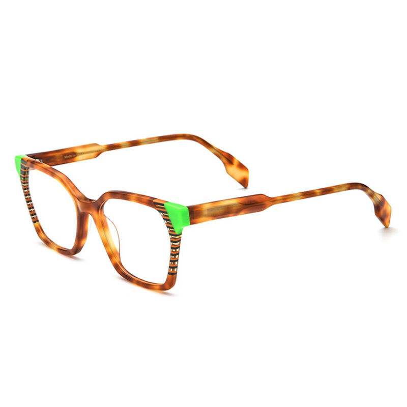 Kiana Square Tortoise Glasses