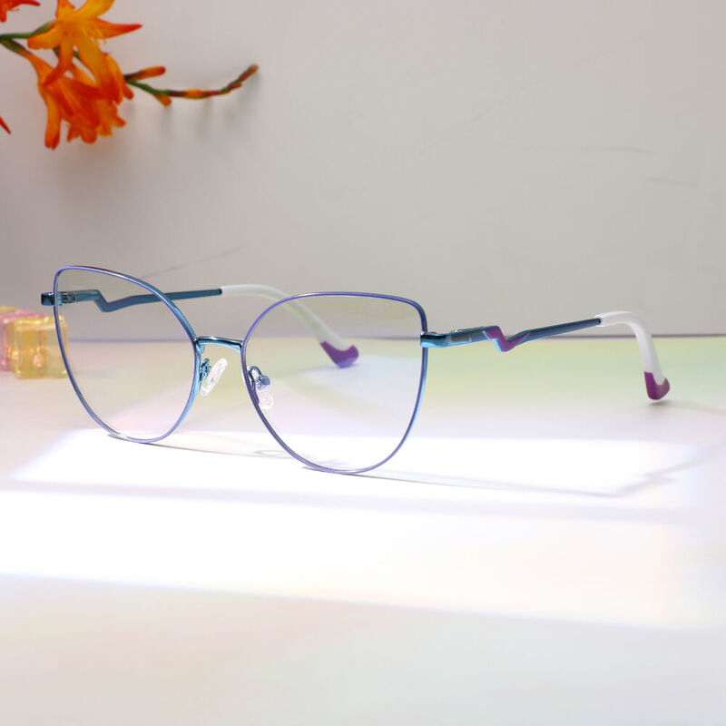 Maltz Cat Eye Purple Glasses