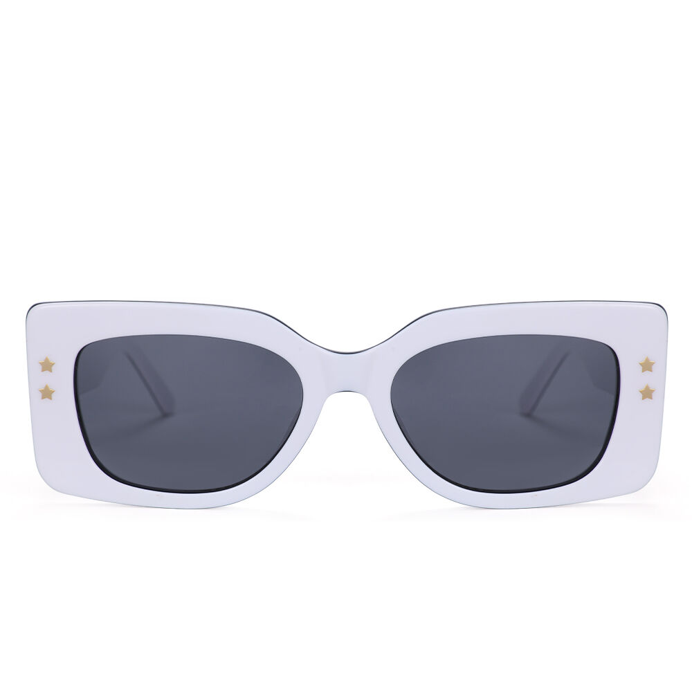 Occhiali da sole Boothy Rettangolare Bianco