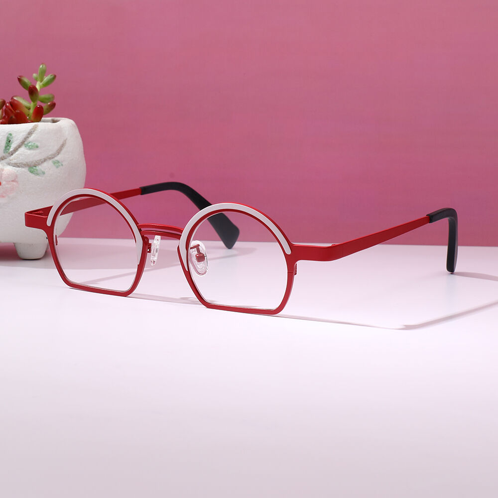 Quille Round Red Glasses