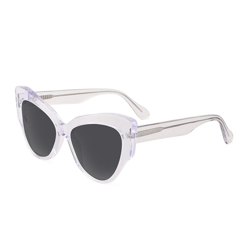 Pioneer Cat Eye Transparent Sunglasses