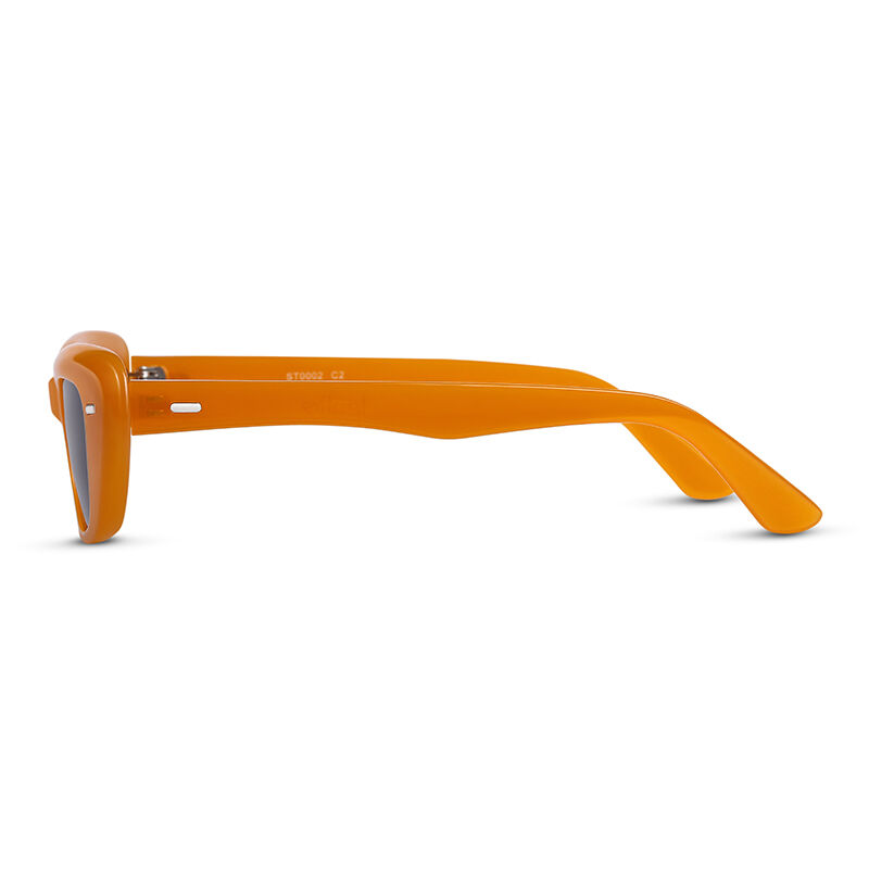 Time Race Rectangle Orange Sunglasses