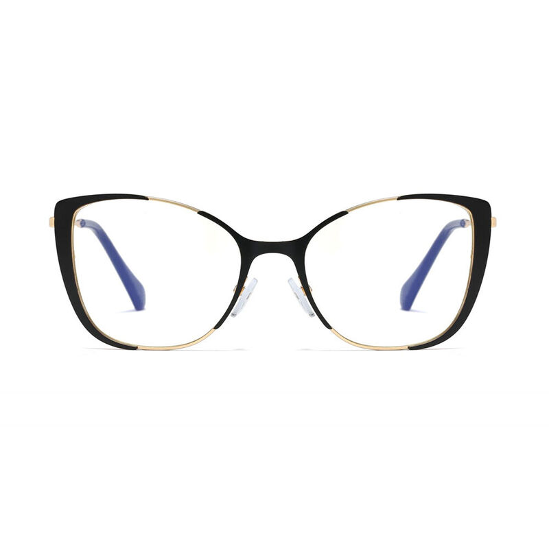 Zenobia CatEye Black Glasses