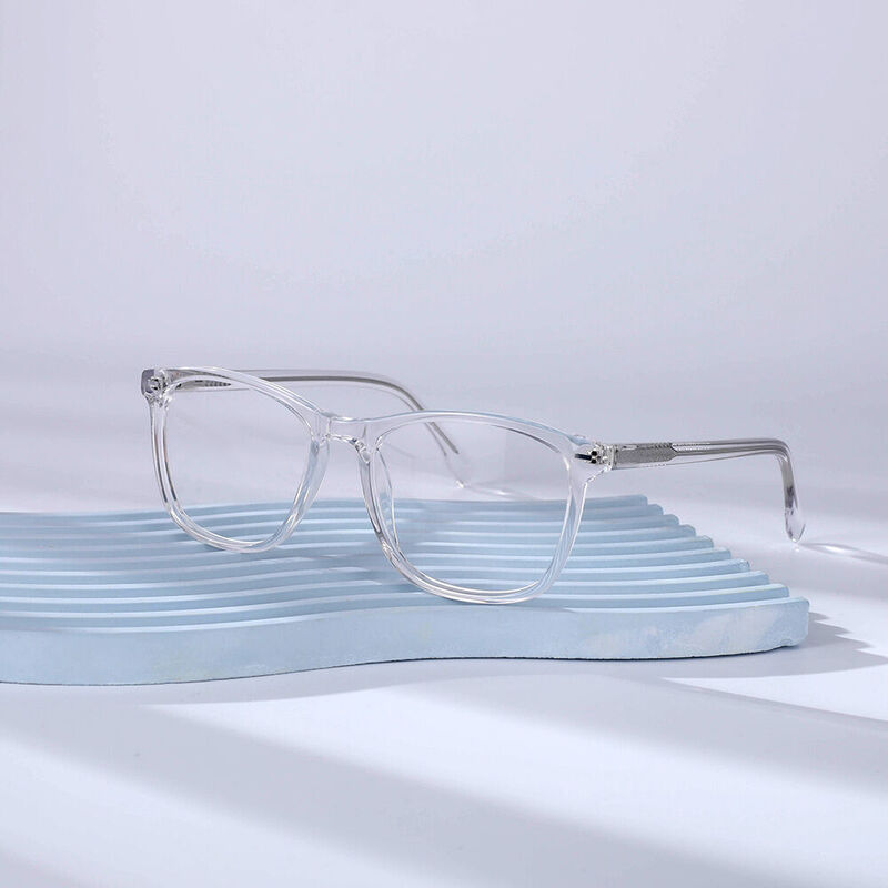 Street Travel Retangle Transparent Glasses