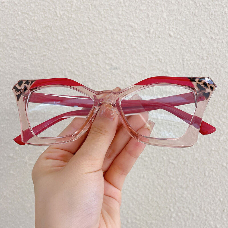 Scotao Cat Eye Red Glasses