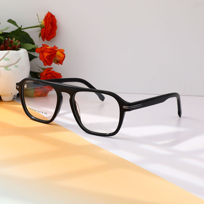 Swinbure Square Black Glasses