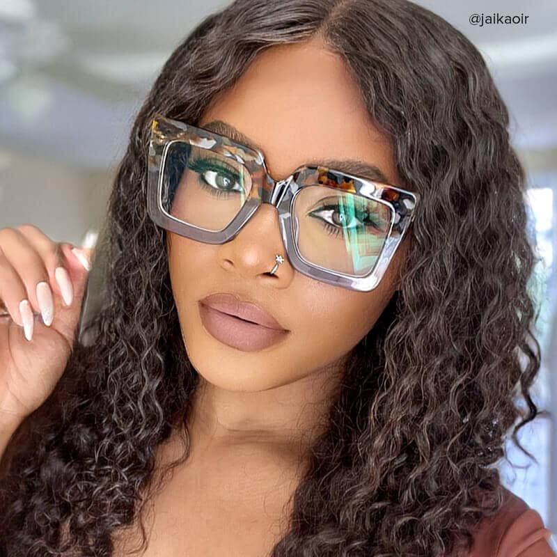 Stewa Square Gray Glasses