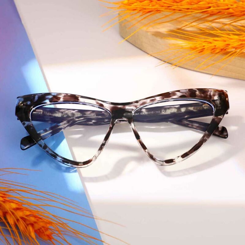 Henry Cat Eye Leopard Glasses