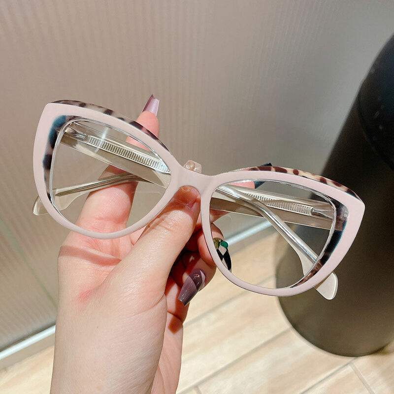 Rockefelle Cat Eye Gray Glasses
