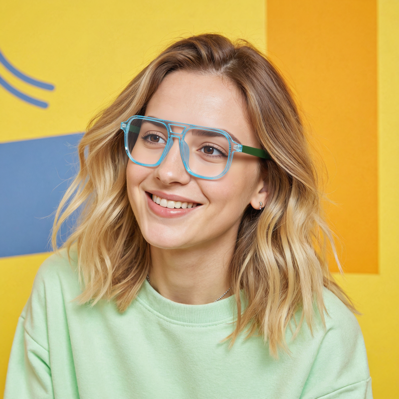 Truda Aviator Blue Glasses