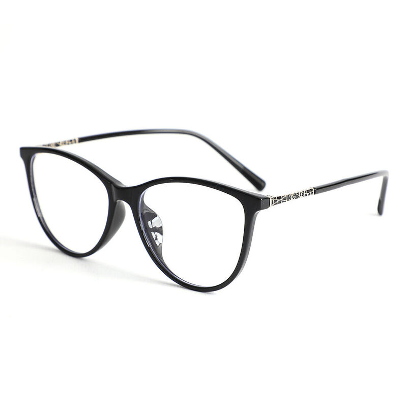 Eleanore Cat Eye Black Glasses