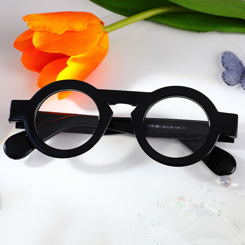 Lunettes de Vue Meroy Ronde Noir