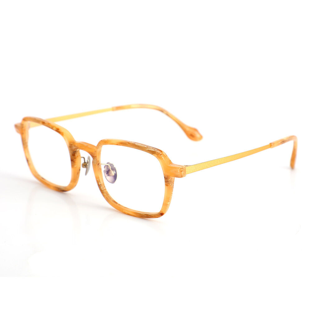 Afra Rectangle Orange Glasses