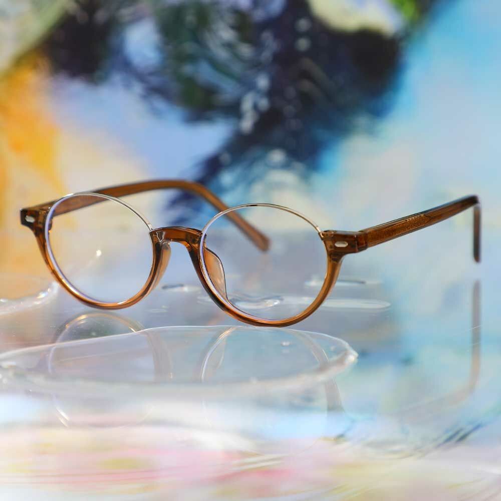 Wordsworth Ovale Braune Brille