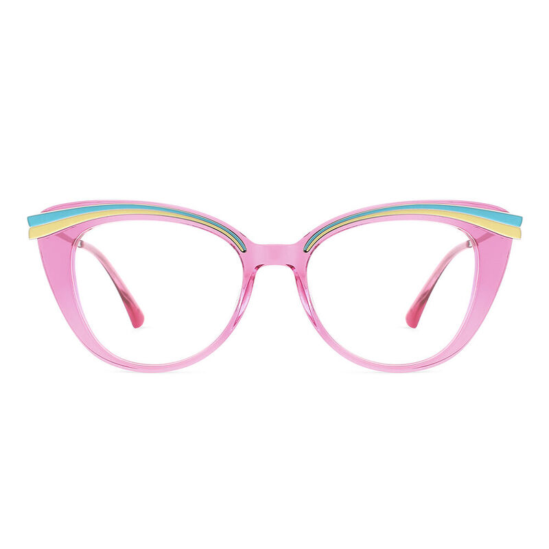 Catwoman Cat Eye Pink Glasses