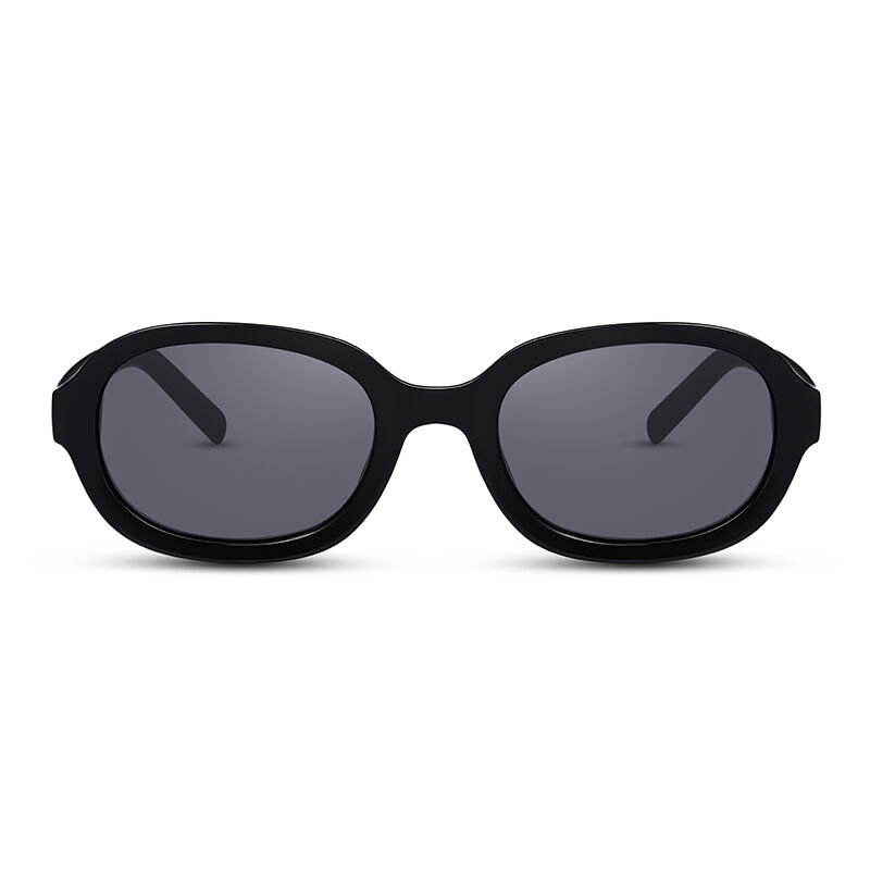 Dive in Oval Black/Grey Sunglasses