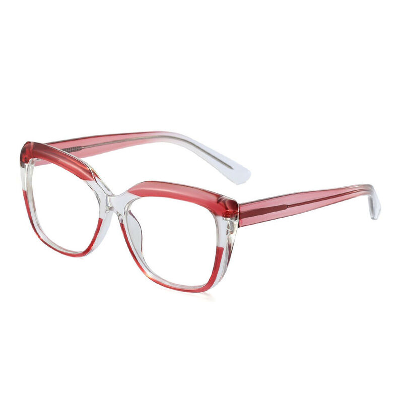 Bahadur Oval Pink Glasses