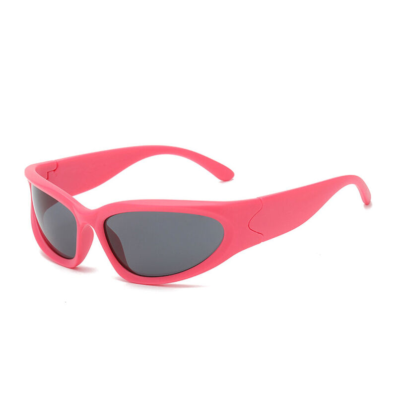 Ashley Oval Pink Sunglasses